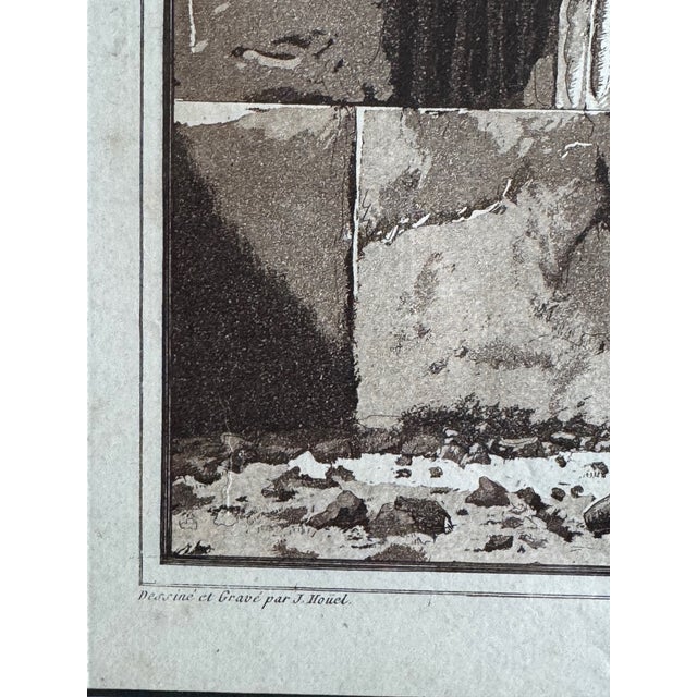 18th-Century French Etching With Aquatint — Egypt Ruins For Sale In Los Angeles - Image 6 of 8