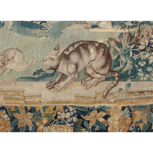 Antique Mid-18th Century European French Beauvais Tapestry For Sale - Image 10 of 18