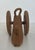 Mid-Century Modern 1970s Wooden and Rope Bottle Holder Representing a Cannon. French Works by Audoux Minet For Sale - Image 3 of 12