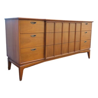 Kent Coffey Parkway Mid Century Modern Low Long Dresser Bathroom Vanity 6385 For Sale