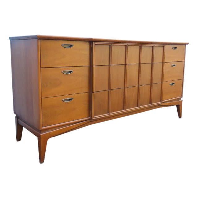 Kent Coffey Parkway Mid Century Modern Low Long Dresser Bathroom Vanity 6385 For Sale