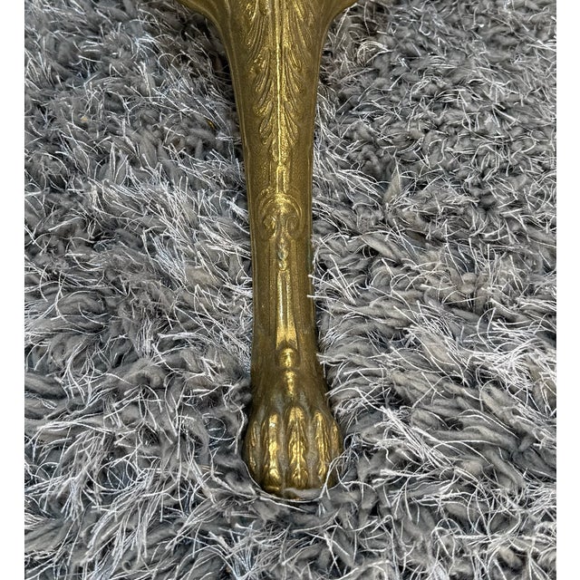 Vintage Baroque-Style Coat Rack in Brass with Hangers and Shoehorn, 1970s, Set of 3 For Sale - Image 11 of 14