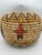 This is a vintage rare Hopi coiled basket, likely produced in the Second Mesa villages, featuring kachina figure designs....