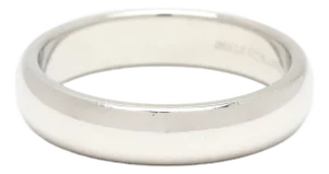 Tiffany & Co Band Ring, Platinum, Ring Size 8.25, Stackable