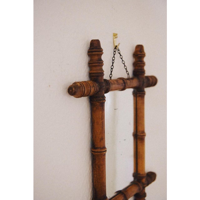 French French Faux Bamboo Mirror For Sale - Image 3 of 10