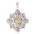 Not Yet Made - Made To Order Regent Starburst Maximalist Multi Gemstone Pendant in 925 Sterling Silver - 4.97 TCW For Sale - Image 5 of 13