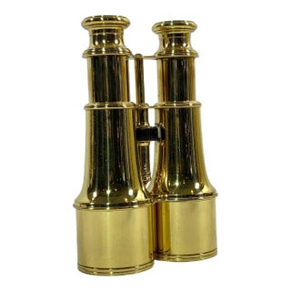 Solid Brass Yachting Binoculars, Circa 1890 For Sale