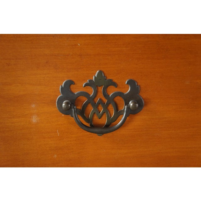 Early 20th Century Kling Olde Orchard Maple Colonial Chippendale Tallboy Dresser Chest of Drawers For Sale - Image 9 of 11