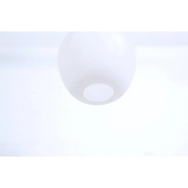 Mid-Century Glass Ceiling Lamp, 1950s For Sale - Image 6 of 10