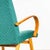 Teal Teal Armchair with Maze Effect, 1960s For Sale - Image 8 of 9
