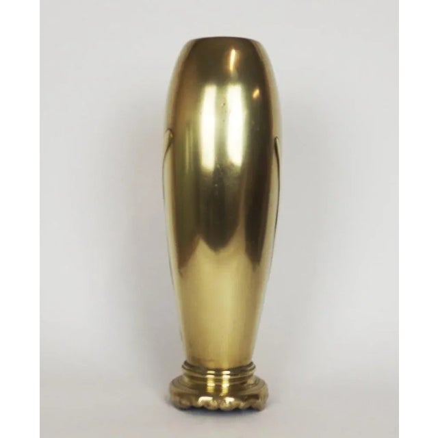 Gold Vietnamese Style Bronze Vase For Sale - Image 8 of 13