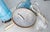 Early 20th Century Pair of French Baby Sky Blue Opaline Glass Table Lamps For Sale - Image 14 of 14