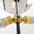Metal Tripod Floor Lamp in Wrought Iron and Brass with Bamboo-Style Stem For Sale - Image 7 of 16