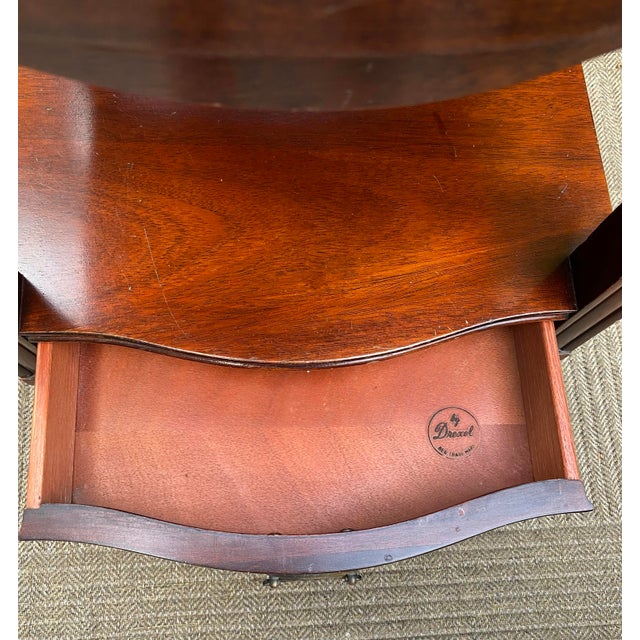 Wood Drexel Nightstands End Tables Vintage of Mahogany Pair For Sale - Image 7 of 10