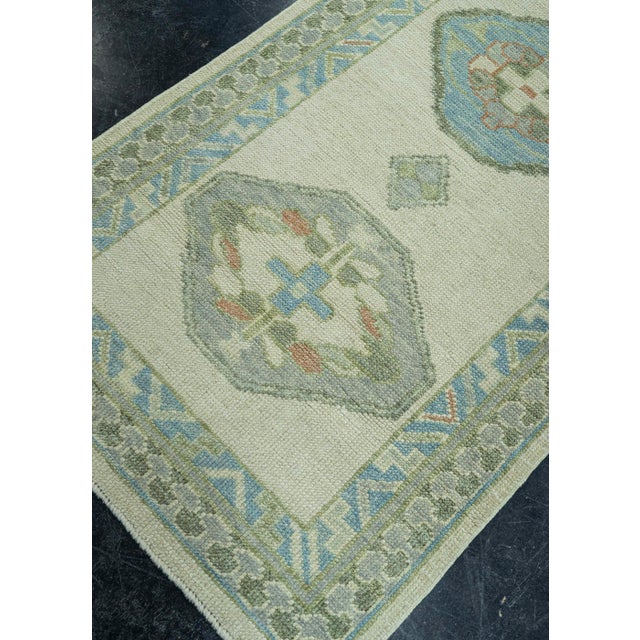 Early 21st Century Turkish Oushak Rug 2'9" x 9'11" #19224 For Sale - Image 5 of 8
