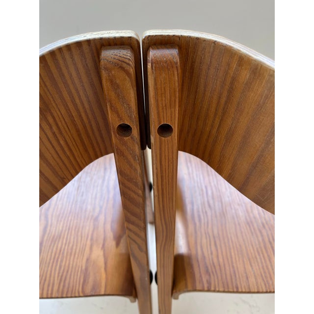 Wood Wooden Chairs by Martins Machado, 1980s, Set of 2 For Sale - Image 7 of 9