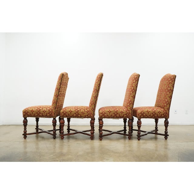 Vintage Designmaster Traditional Upholstered Dining Chairs (Set of 8) For Sale - Image 11 of 17