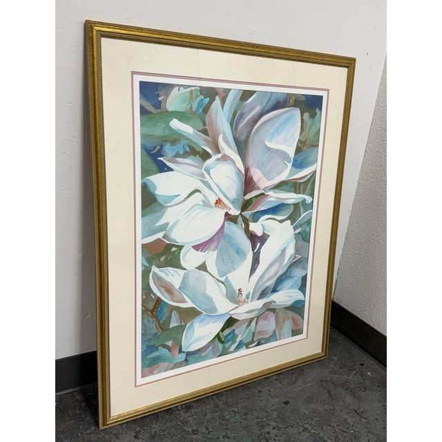 Design Plus Gallery presents a Signed “Magnolia Blossoms” Limited Lithographic Print by Sally Bookman. This limited-...