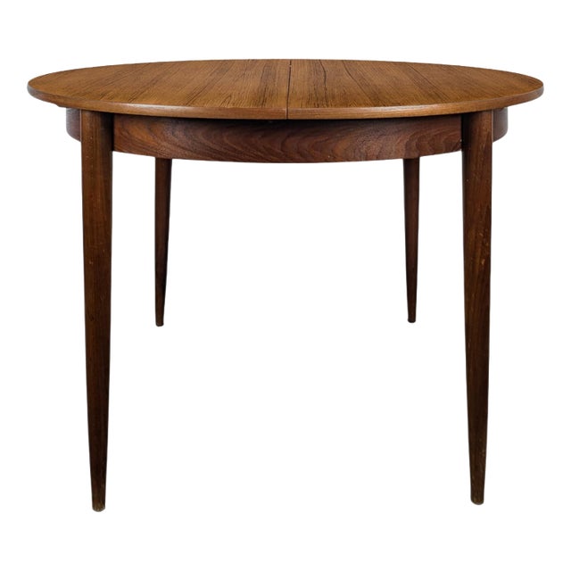 Round Extendable Walnut Table For Sale