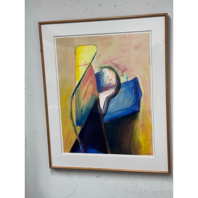 Design Plus Gallery presents a Circa 1995 Framed Abstract by Artist Albert E. Smith (1929-2008). Smith is a self-taught...