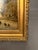 Wood 19th Century European Alpine Landscape Oil on Board With Hand-Carved Gilt Frame, Circa 1870 For Sale - Image 7 of 13