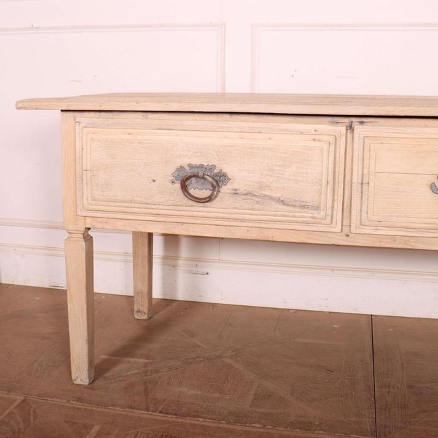 Portuguese Bleached Dresser Base For Sale - Image 5 of 10