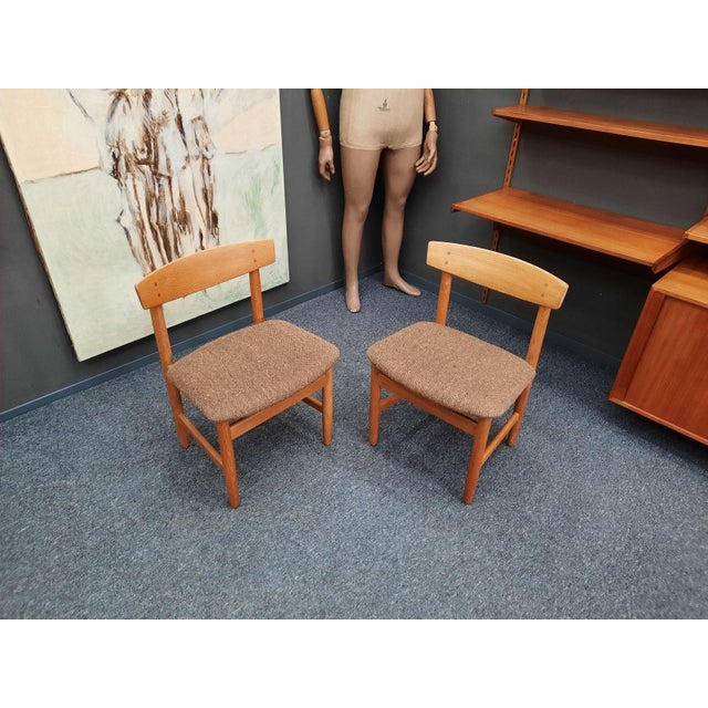 Design chairs by Borge Mogensen. First owner and bought in 1968. Very good original condition. Fabric covers original and...