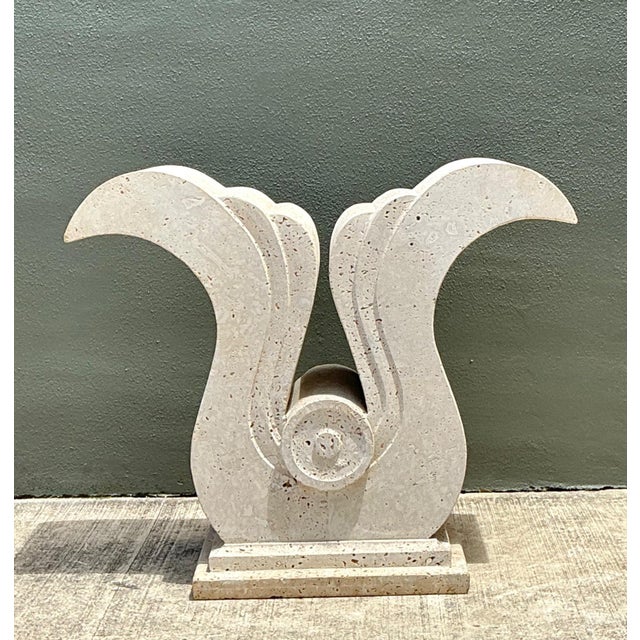 Vintage Deco Coquina Console Table Pedestal For Sale - Image 10 of 15