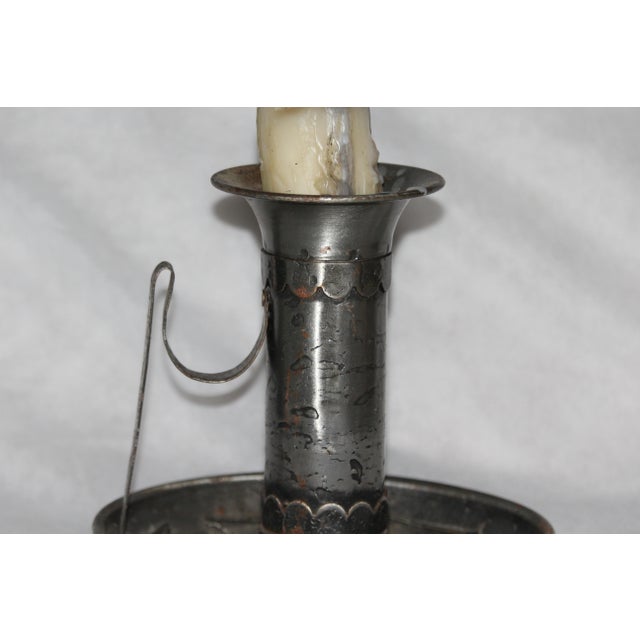 Vintage Wrought Iron Candleholder For Sale - Image 6 of 11