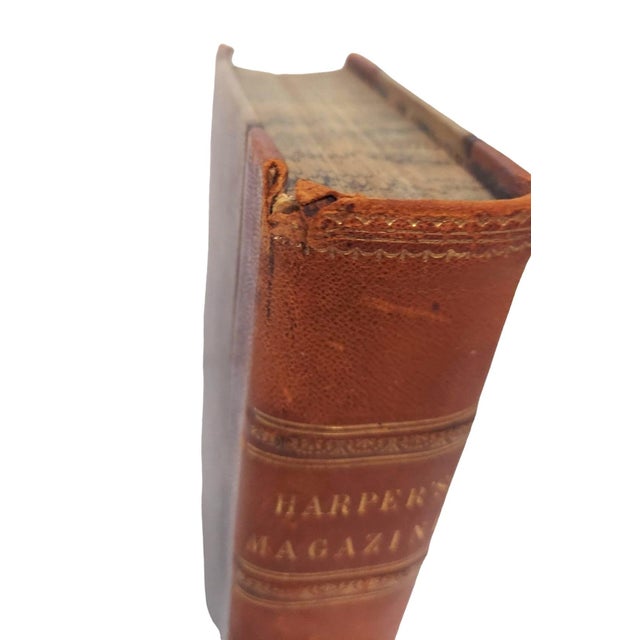 Antique Bound Volume XXII Harper's New Monthly Magazine 1860-1 Lincoln Civil War History For Sale - Image 13 of 17