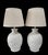 Traditional Vintage Large Ceramic Lattice Work Porcelain Regency Table Lamps - a Pair For Sale - Image 3 of 7