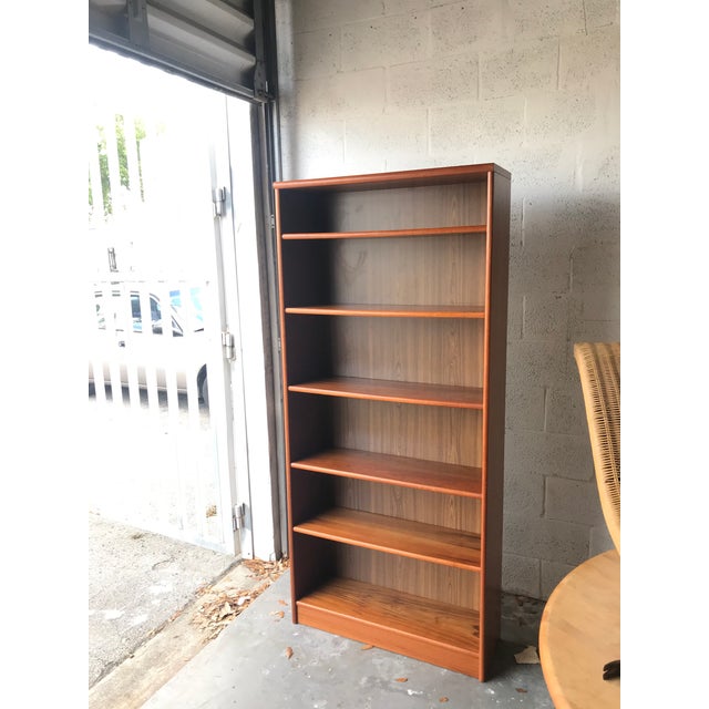 1980s Danish Modern Teak Veneer Bookcase Chairish