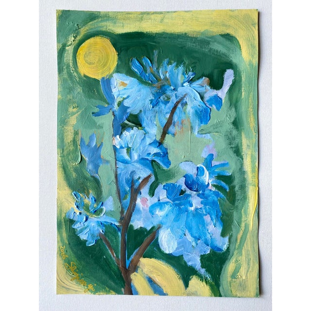 Abstract Original Work on Paper-Jardin d'Hiver-Shizico Yi-British Awarded Artist-Impasto-Oil on Paper For Sale - Image 3 of 18