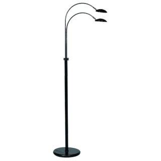 Space Age Arc Lamp in Matte Black, 1970s For Sale