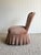 Textile Vintage Blush Velvet Slipper Chair With Pleated Skirt For Sale - Image 7 of 12