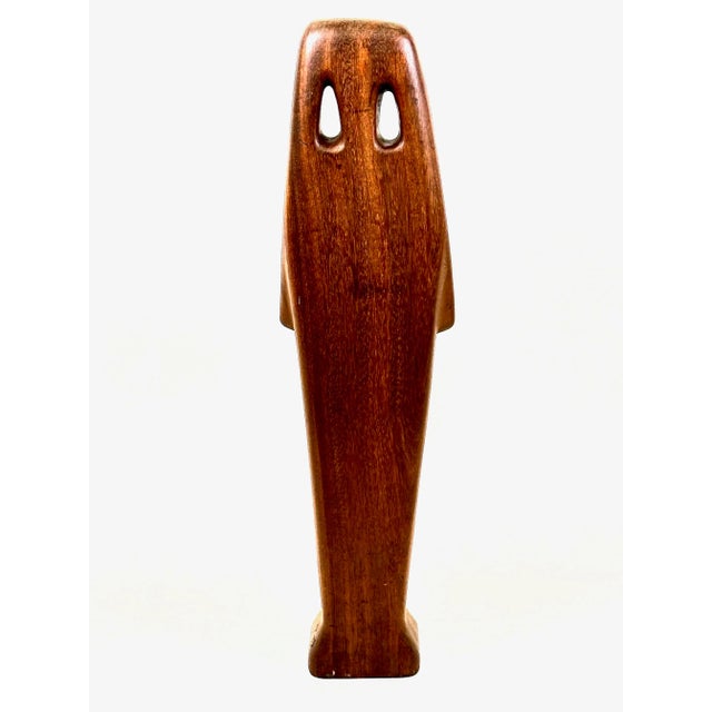 HP, Mid-Century Madonna with Child, 1973, Teak For Sale - Image 6 of 12