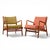Mid-Century Modern Jens Risom Mid Century Walnut Lounge Chairs - Pair For Sale - Image 3 of 13