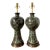 Vintage Glazed Ceramic Lamps - A Pair For Sale