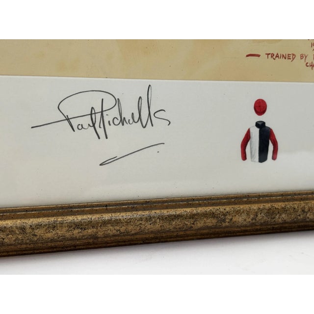 2020s 2000s "Napolitain" Vintage French Equestrian Watercolor Horse Painting by Martin Alford For Sale - Image 5 of 11