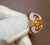 Diamond, Citrine, Blue Topaz Ring in 18 Karat Yellow Gold 7.9 Gm, Size 7 For Sale In New York - Image 6 of 8