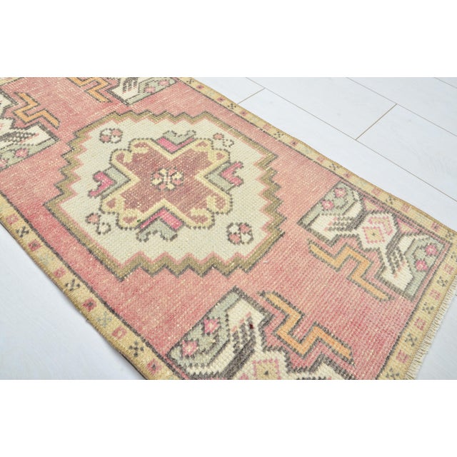 1960s Small Door Mat Rug For Sale - Image 4 of 5