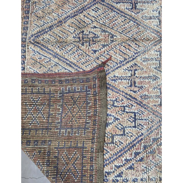 Faded Moroccan Beni Mguild Rug - 10.6 X 6.2 Ft For Sale In Cleveland - Image 6 of 6