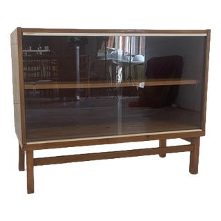 Vintage Dresser Commode Bar by Tatra Nabytok with Glass Sliding, 1970 For Sale