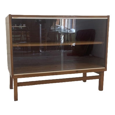 Vintage Dresser Commode Bar by Tatra Nabytok with Glass Sliding, 1970 For Sale