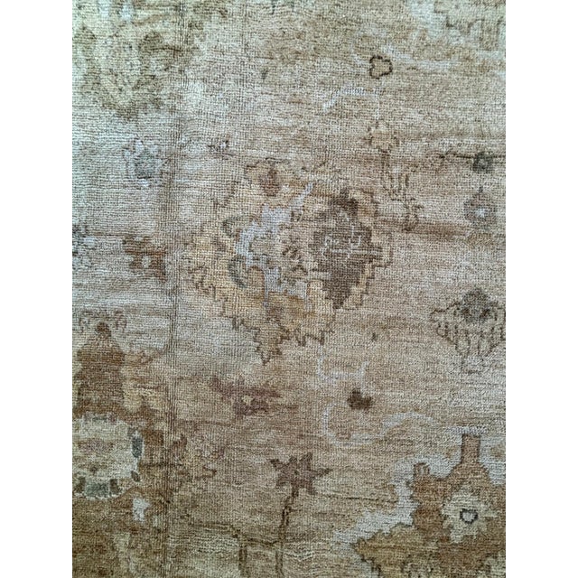Turkish 1980s Oushak Carpet , 11'7" X 21'10" For Sale - Image 3 of 7