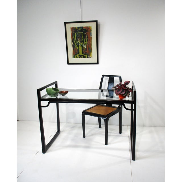 Mid 20th Century Asian Modern Desk and Chair in the Style of Po Wah Hong Kong For Sale - Image 12 of 12