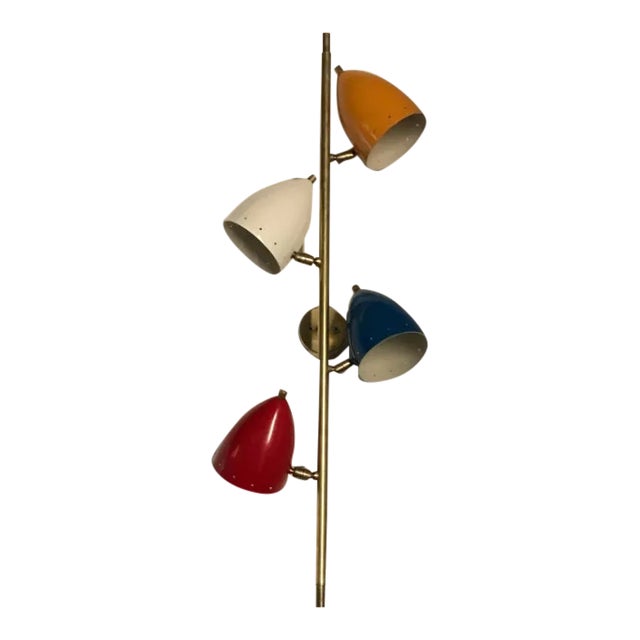 Italian Primary Color Stilnovo Style Sconces For Sale