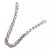 1990s Vintage Cartier White Gold Flat Link Necklace For Sale - Image 9 of 11