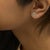 Early 21st Century .925 Sterling Silver 1/4 cttw Treated Green Diamond Modern 4-Prong Solitaire Milgrain Stud Earrings (Green Color, I1-I2 Clarity) For Sale - Image 5 of 6