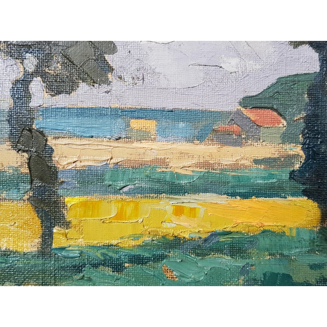 Green Cortès Edouard - Seaside in Brittany - Oil on Canvas - Circa 1930 With Coa, Framed For Sale - Image 8 of 16